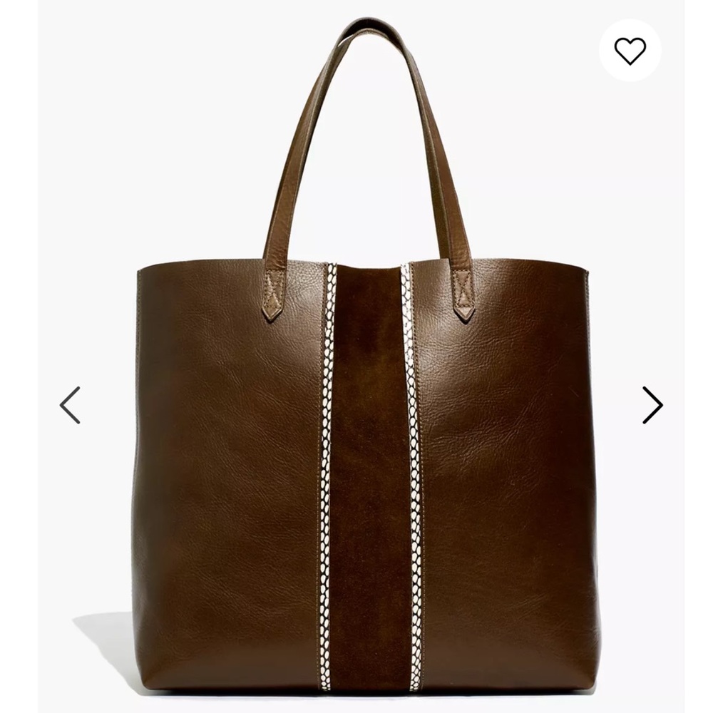 NWT Madewell Transport Tote: Suede Inset Edition